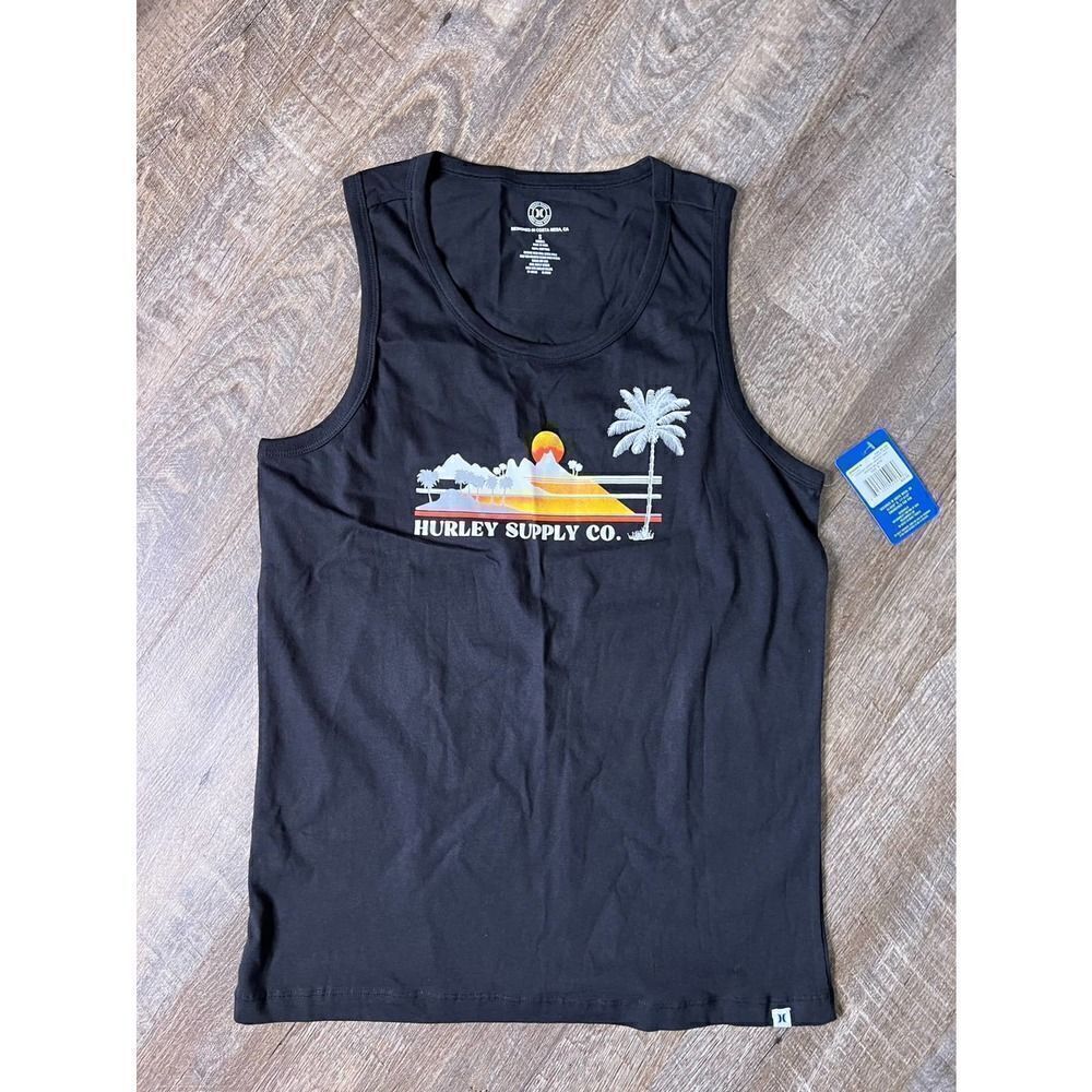 Hurley Horizons Black Tank-Small